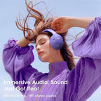 YUMONDEAR Bluetooth Headphones Over Ear, 80 Hrs Playtime Wireless Headphones with ENC Mic, Deep Bass EQ, Foldable Comfort for Travel, Gym & Commuting, Stocking Stuffers