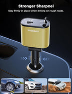 【Upgraded】 SUPERONE Retractable Car Charger 4 in 1, Fast Car Phone Charger with Cord 2.6ft, USB C and Apple Car Charger Adapter, Compatible with iPhone 17/16/15/15 Pro Max/14/13/12/11, Galaxy, Pixel