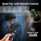 Socool Camping Fan with Light, 20000mAh Rechargeable Battery Fan with Remote, 112Hrs & 8 Speeds, Digital Display, Timer, Auto Oscillation, 270° Pivot & Hook for Outdoor Tent, Hurricane, Power Outage
