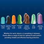 Flents Protechs Foam Ear Plugs, 10 Pair with case Sleeping, Snoring, Loud Noise, Traveling, Concerts, Construction, Studying, Work, Shooting, NRR 33, Noise Cancelling, Green, Made in the USA