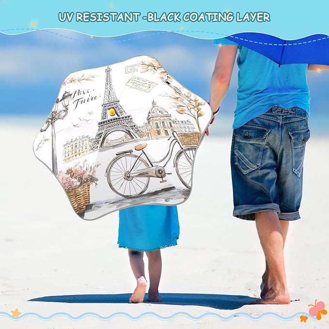 ALAZA Kids Umbrella for Girls Boys UPF 50+ Anti-UV Umbrella for Rain and Sun Age 3-8