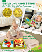 hahaland Busy Book for Toddlers 1-3 - Montessori Toys Busy Board for 1 Year Old Boy Gifts Girl Toys Educational Learning Quiet Activity Books Gifts Toddler Travel Toys for One Year Old Birthday Gift