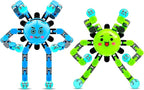 Transformable Fidget Spinner Toys for Kids and Adults,2 Pcs Sensory Toy for Boys Girl ADHD Stress Relief Toys,Fingertip Gyros Travel Toy Party Favors for Teens Birthdays Gifts Easter Present