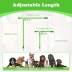 BWOGUE Pet Dog Cat Seat Belts, Car Headrest Restraint Adjustable Safety Leads Vehicle Seatbelt Harness (1 Pack, Green, Not Elastic)