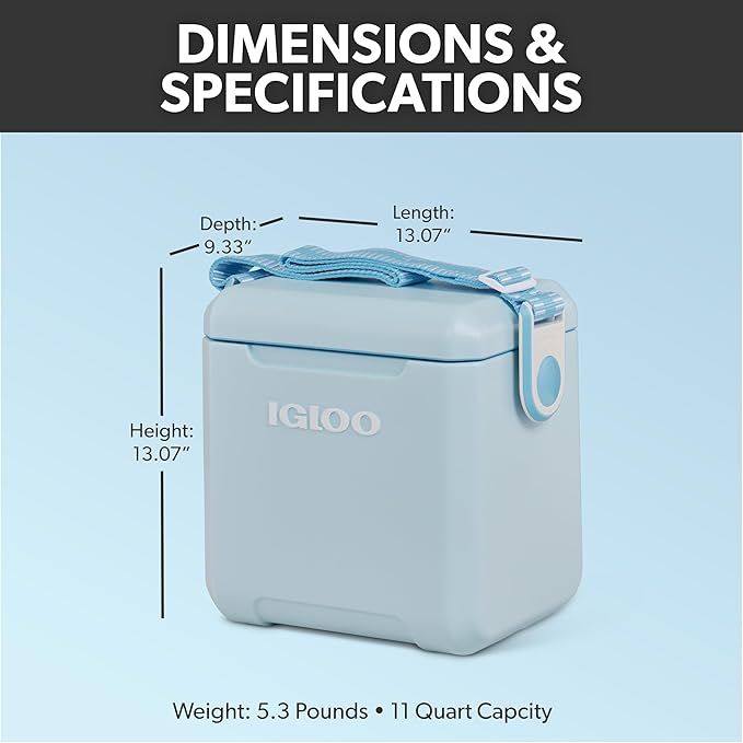 Igloo Tag Along Too Coolers | Insulated Hard Shell Picnic Style Cooler | Rolling Ice Chest