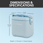 Igloo Tag Along Too Coolers | Insulated Hard Shell Picnic Style Cooler | Rolling Ice Chest