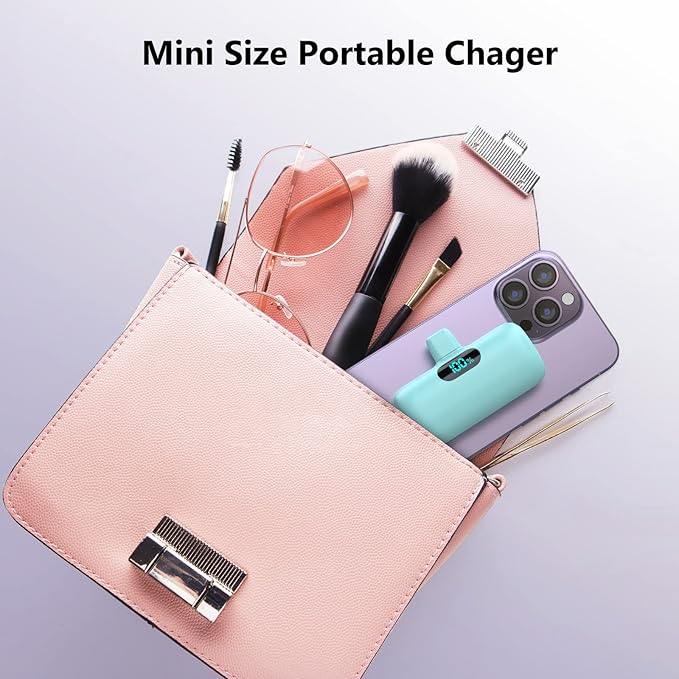 [2 Pack]Small Portable Charger for iPhone 17/16/15 Series,5000mAh 3A PD USB C Power Bank, Mini Travel Essentials Battery Pack for iPhone 17/17 Pro/16/16 Plus/16 Pro/15 Pro Max,Samsung,Android/LG etc