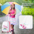 Goplus 2PC Kids Luggage, 12" & 16" Kids Carry On Luggage Set with 4 Spinner Wheels, Lightweight Rolling Spinner Suitcase for Children Toddlers Boys and Girls Travel