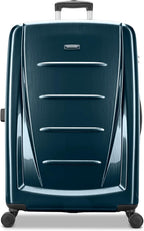 Samsonite Winfield 2 Hardside Expandable Luggage with Spinner Wheels, Teal, Checked-Large 28-Inch