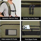 MIER Water Resistant Backpack Duffle Heavy Duty Convertible Duffle Bag with Backpack Straps for Gym, Sports, Travel