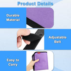 Airplane Seat Back Organizer & Storage, Airplane Tray Table Cover for Personal Items, Airline Seat Hanging Pockets Media Pouch,Reusable Travel Essentials,Fits Tablets,Cell Phone,Water Bottle (Purple)