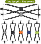 Luggage Straps Bag Bungees for Add a Bag Easy to Travel Suitcase Elastic Strap Belt (Gray, L)