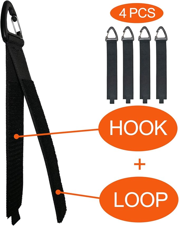 ZTSXLLIM Extension Cord Holder Organizer(4 Pack L), Extension Cord Hanger for Garage Organization and Storage, 16-Inch Heavy Duty Storage Straps, Garage Gadgets for Men