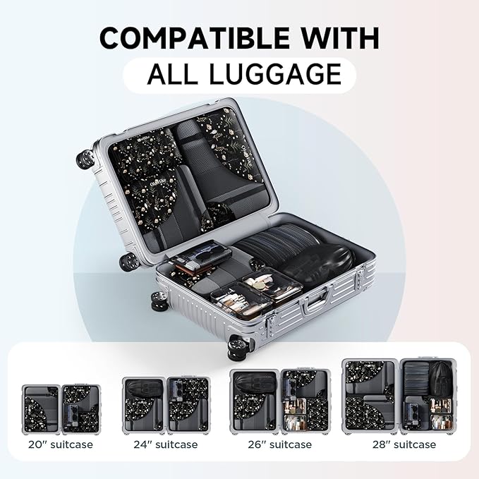 11 Set Packing Cubes for Travel, Gifts for Women Mom,Anti-Tearing Suitcase Organizer,OlarHike Vacation Essentials & Accessories for Cruise Ship