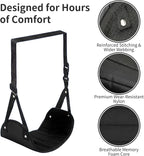 Airplane Foot Rest Hammock for Flight, Adjustable Foot Rest Under Desk, Portable Wide Foot Support for Long Trips & Office, Travel Essentials, Best Airplane Gadgets & Travel Gifts (1 PC)