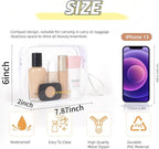 Icramsy Clear Makeup Bag,2 Pack TSA Approved Toiletry Bag Travel Toiletry Bag Hanging Makeup Cosmetic bag for Women Men (White)