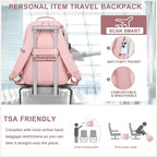 Laptop Backpack for Women Bookbag: 15.6 inch Work School Backpacks with Pouch Pocket for Large Capacity Cup & USB Charger College Book Bag Travel Business Nurse Teacher Bookbags Anti-theft Back Pack