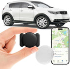 GPS Tracker for Vehicles,GPS Car Tracker-No Monthly Fee Car Locator Works with Find My(iOS Only), Mini Hidden Car Tracker with Magnetic Case (Black,1PCS)