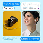 New Version of Anti-Lost Strap for Wireless in-Ear Earbuds with Ear Tips, Airpod pro Lanyard - Black (Compatible with Airpods Pro 1 2 3, Sony, Beats, Samsung, Bose)