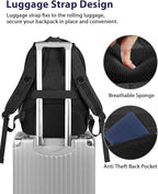 MATEIN Extra Large 50 L Travel Laptop Backpack, Water Resistant Work Computer Backpack with Anti Theft Pocket, TSA Friendly Business Daypack with Multiple Organizer Pockets for Men, Black Grey