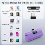 Mini Portable Charger for iPhone 17/16,Upgraded 5500mAh PD USB C Power Bank,Travel Essentials Pocket Phone Charger Battery Pack for iPhone 17/17 Pro Max/16/16 Pro/15 Series,Samsung Galaxy Android etc