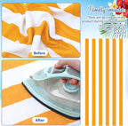 EBOOT 10 Pack Oversized Beach Towel Set Extra Large Pool Towels Microfiber Quick Dry Swim Blanket for Adult Women Men Face Hand Body Bath Travel Pool(Bright Color,31 x 63 Inch,Cabana Stripe)