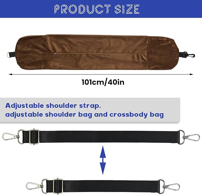1/2PCS Travel Pillow Stuffable with Clothes As Carry-On Luggage Fits Up to 3 Days of Travel Essentials, Multifunctional U-Shaped Pillowcase for Business, Trip, Outdoor (1PCS-Brown)