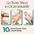 FOMIN - Antibacterial Paper Soap Sheets Tin for Traveling - 3 Pack Tea Tree - Portable Travel Hand Soap Sheet, Dissolvable Mini Camping Hand Soap for Hand Washing