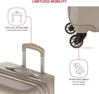 SwissGear 7366 Signature Hardside Expandable Luggage with Spinner Wheels, TSA Lock, Sand, Checked-Large 27-Inch