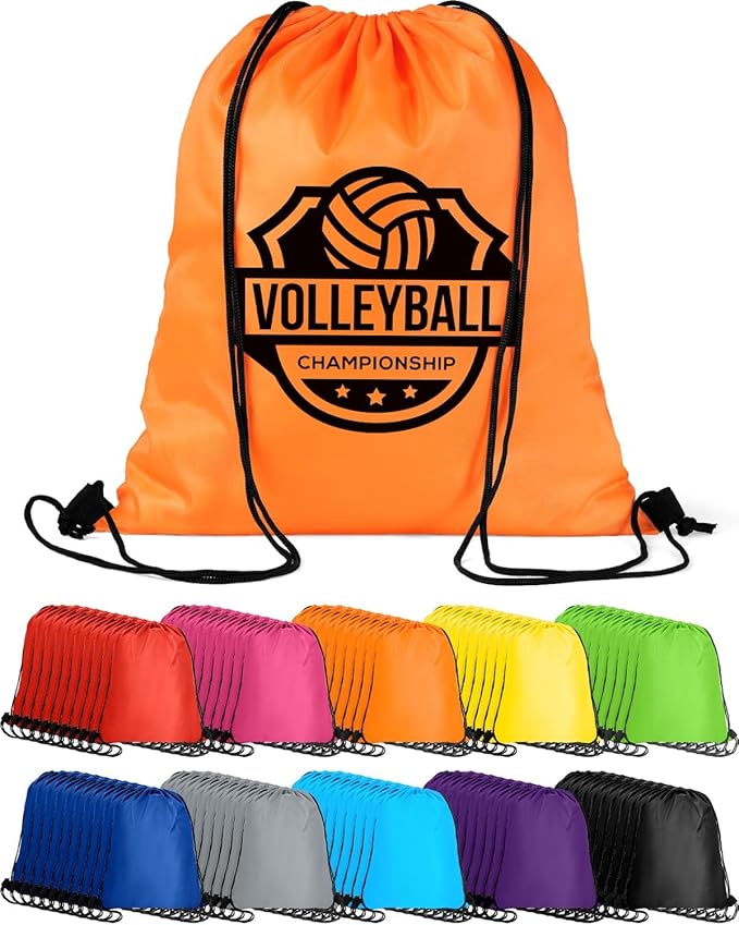 Lzerking 100 Pcs Drawstring Backpack Bulk for Outdoor Activities, 10 Colors Blank Drawstring Bags for DIY, Gift, Homeless, Shoebox, Party, Sports, Camps, Church