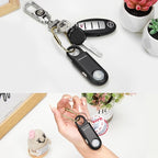 135dB Rechargeable Personal Safety Alarm Strobe Light Flashlight Keychain Siren for Women, Girls, College, School Students Emergency SOS Alerts Loud Sound Hiking Alarm Torchlight Bear Deterrent. Black