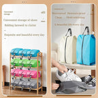 5Pcs Large Travel Shoe Bags Portable Travel Gifts Shoe Organizer with Zipper Closure, Waterproof Nylon Shoe Storage Organizer with Handle Travel Bags For Men and Women, Beige