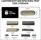 Naturehike Cloud Up Tent, Lightweight Backpacking Tents, Waterproof Ultralight Tent for Camping Hiking Backpacking