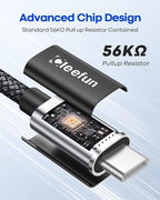CLEEFUN USB C Cable 6ft, 5-Pack USB A to Type C Charger Cord Fast Charging for iPhone 17 16 15 Pro Max Plus Air 16e, for Samsung Galaxy S25 S24 S23 S22 S21 S20 S10 A17 A16 A15 A56 A55 A26 A35 A36