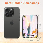 Mayski Credit Card Holder, RFID Blocking, Aluminum Alloy Hard Case, Small Mini Business Metal Wallet for Women Men, Seaside
