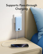 VRURC Portable Charger Power Bank - 10000mAh Fast Charging 22.5W USB Port Fast Charging Power Bank,4 Outputs Dual Inputs Slim Compact Rechargeable Battery Pack Travel Accessories-Blue(1 Pack)