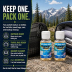 Elite Trail Magic- 2 pack- Made In USA- Wander Wash Biodegradable Castile Soap – Ultralight (2) 1 oz Concentrated Liquid Soap for Camping -Travel & Backpacking – All Purpose, Unscented (2)