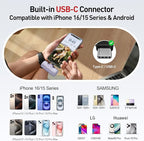 iWALK Portable Charger 5500mAh Next-Gen Small Power Bank 22.5W Fast Charging Battery USB-C Portable Phone Charger for iPhone 17/16/15 17 Plus 17 Pro Max iPad, Samsung Galaxy S25 S24 S23 Android,Purple