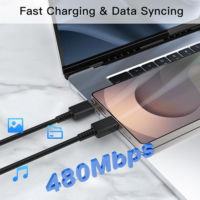 Super Fast Charger USB C,2Pack 3FT Phone USBC Cables with Type C Charger Fast Charging Blocks Compatible with Samsung Galaxy S25/S25 Ultra/S24 Ultra/S24/S23/S22/S21/iphone 17/16/15