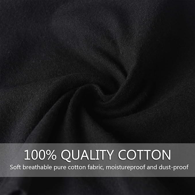 PlasMaller Shoe Storage Bags 100% Cotton with Drawstring for Men and Women for Travel Protecting and Storing Shoes