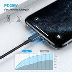 2 Pack [ Apple MFi Certified ]iPhone Charger 6ft,Long Lightning to USB Cable 6 Feet,Fast Apple Charging Cable Cord 6 Foot for iPhone 14/14 Max/13Pro Max/12Mini/11Pro/11/XS/XR/8/7/6s/iPad,Air Original
