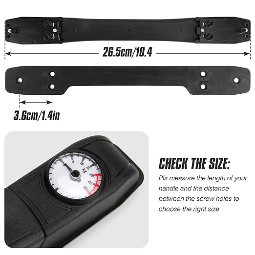 Replacement Luggage Weightable Handle, Rubber Handheld Weight Scale, Luggage Handle Suitcase Strap with Graduated Mechanical Scale