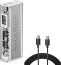 240W USB C Cable& Shargeek 140 Power Bank-White Bundle