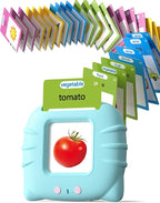 Airbition Talking Flash Cards for Toddlers 1 2 3 4 Year Olds, Montessori Language Learning Toys with 224 Words, Pocket Speech Therapy Toys, and Speech Development Educational Playthings for Children