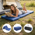 ABORON Camping Cot with 2in Memory Foam Mattress, 900LBS Heavy Duty Sleeping Cot for Adults, Extra Wide Sleeping Cot, 1200D Double Layer Oxford Cot for Camping, Guest, Office Nap