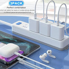 Fast Charging iPhone Fast Charger,3Pack[Apple MFi Certified]Fast Charger iPhone Quick Charging PD USB-C Blocks Cube Adapter with USB C to Lightning Cable for i Phone14/13/12/11 Pro Max Plus/Xs/SE,iPad