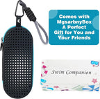 Swim Goggle Case For Swimming Goggles, Swimmer Gifts for Kids Teens Adults, Silicone Cases with Drain Hole