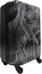 Fast Forward 20 Inches Jurassic World Dinosaur Suitcase - Hard Sided Tween Spinner Travel Trolley Kids Caary-On Luggage With Wheels