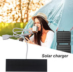 Solar Phone Panel Charger – Portable USB Battery Bank, 3W Solar-Powered Fast Charging Panel | Renewable Energy Charger | Compact Mobile Laptop Camera, Lightweight Outdoor Travel Camping Device