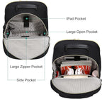 LOVEVOOK Large Travel Backpack Women with 17.3-inch Laptop Compartment, Work Business Computer Carry On Backpack Purse, Hiking Backpack Waterproof Outdoor Sports Rucksack Bag, Black